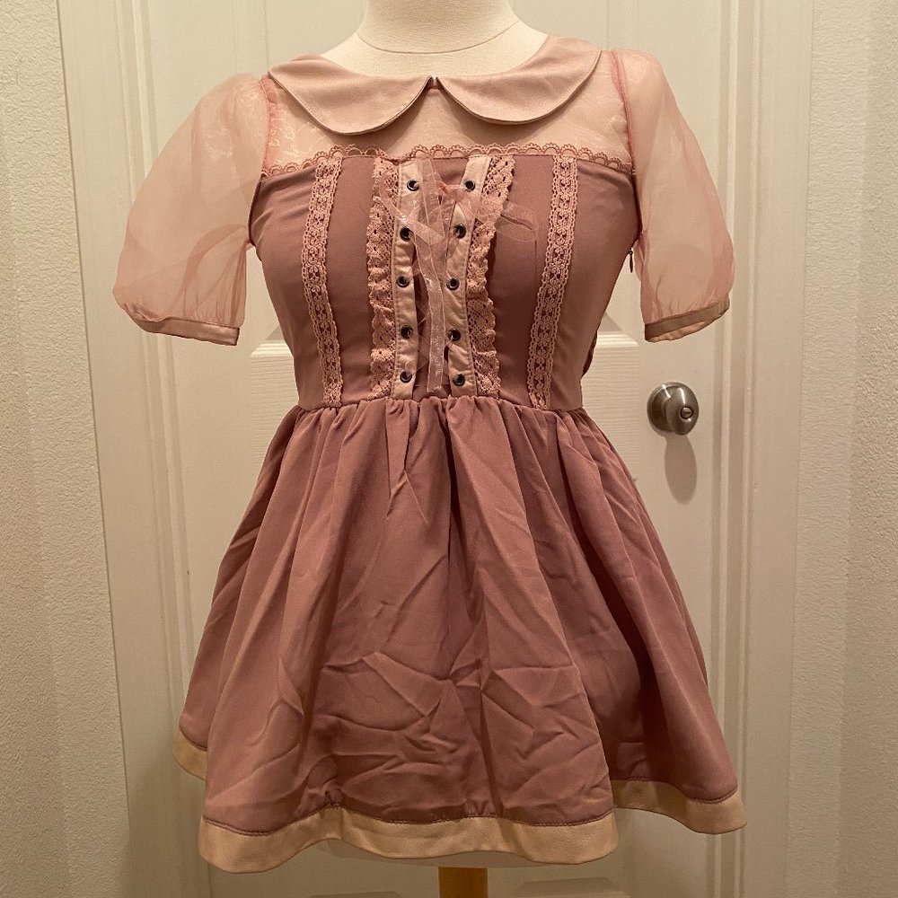 LIZ LISA - Tulle switching blouse style top - new